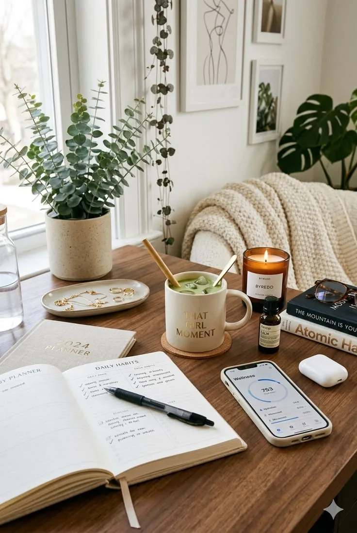 Peaceful home corner with soft furnishings